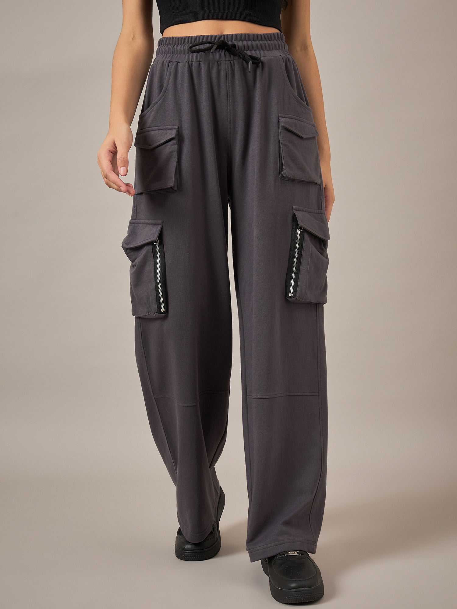 Grey Baggy Fit Pant - Reprise