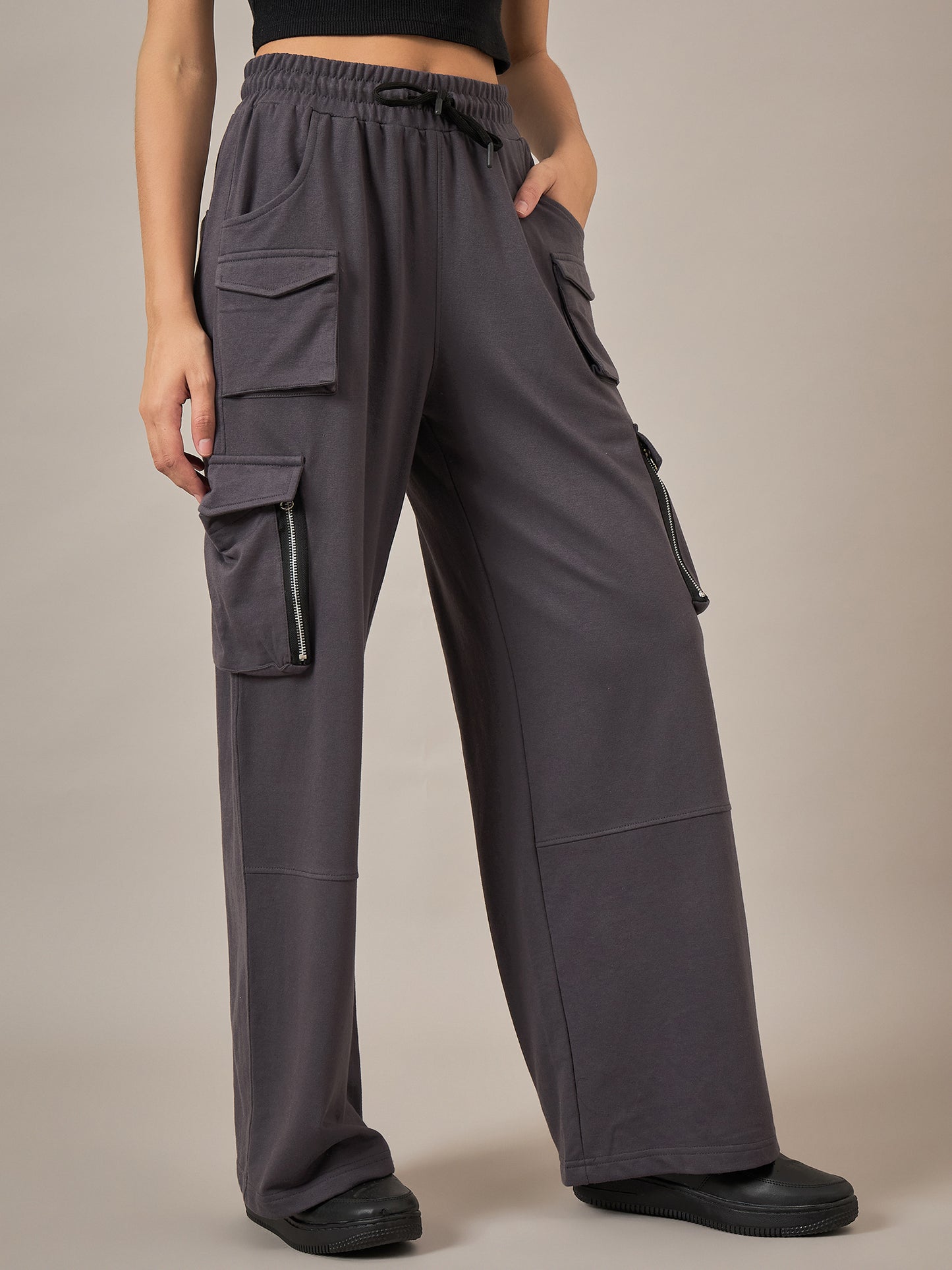 Grey Baggy Fit Pant - Reprise
