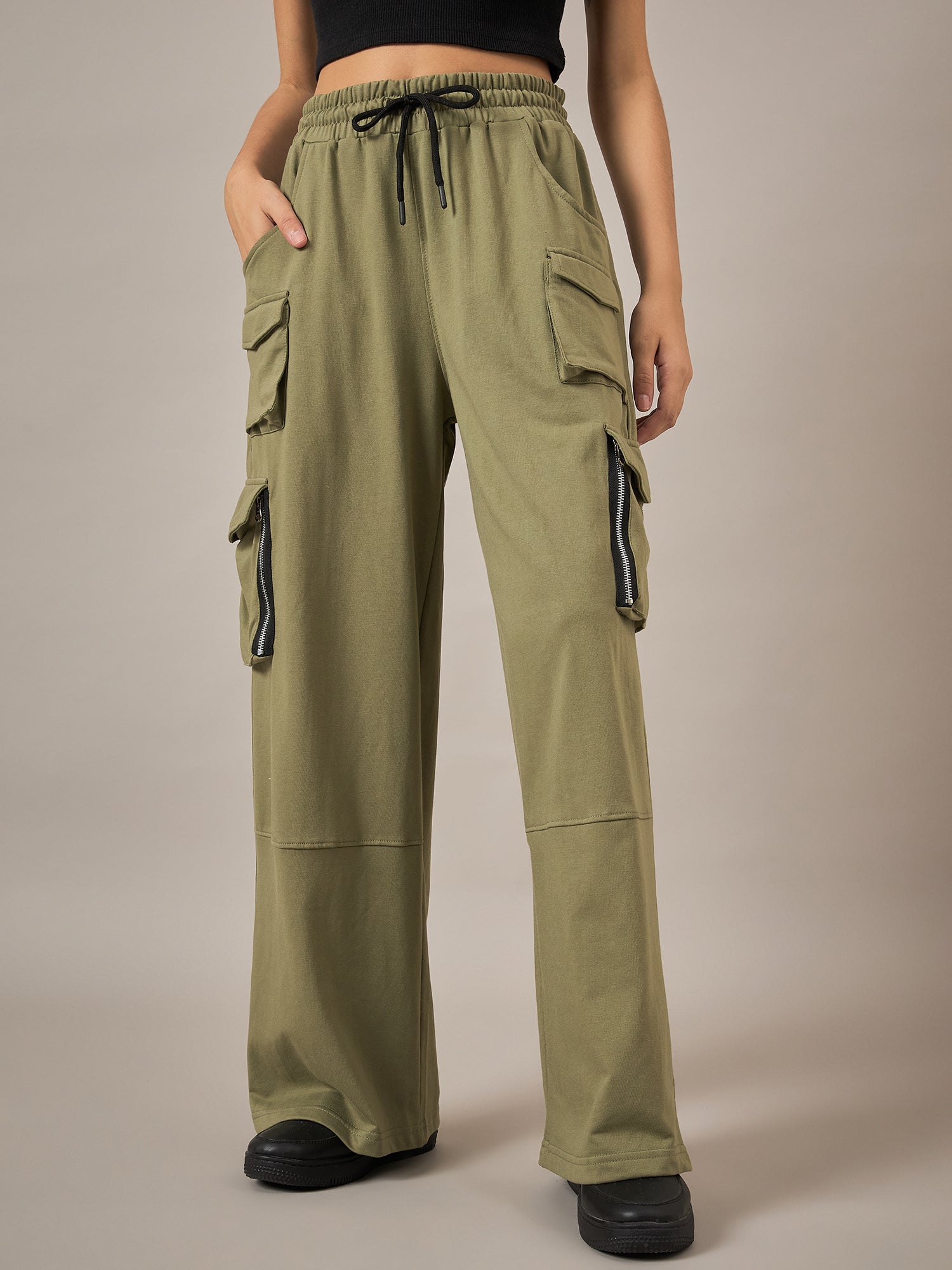 Olive  Baggy Fit Pant - Reprise