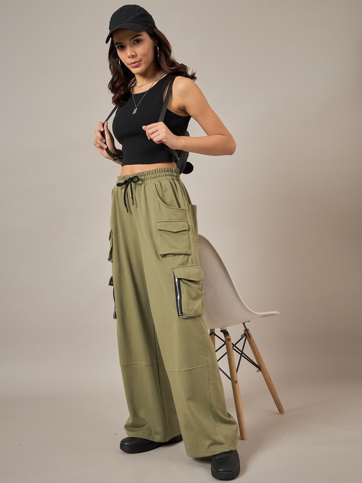 Olive  Baggy Fit Pant - Reprise
