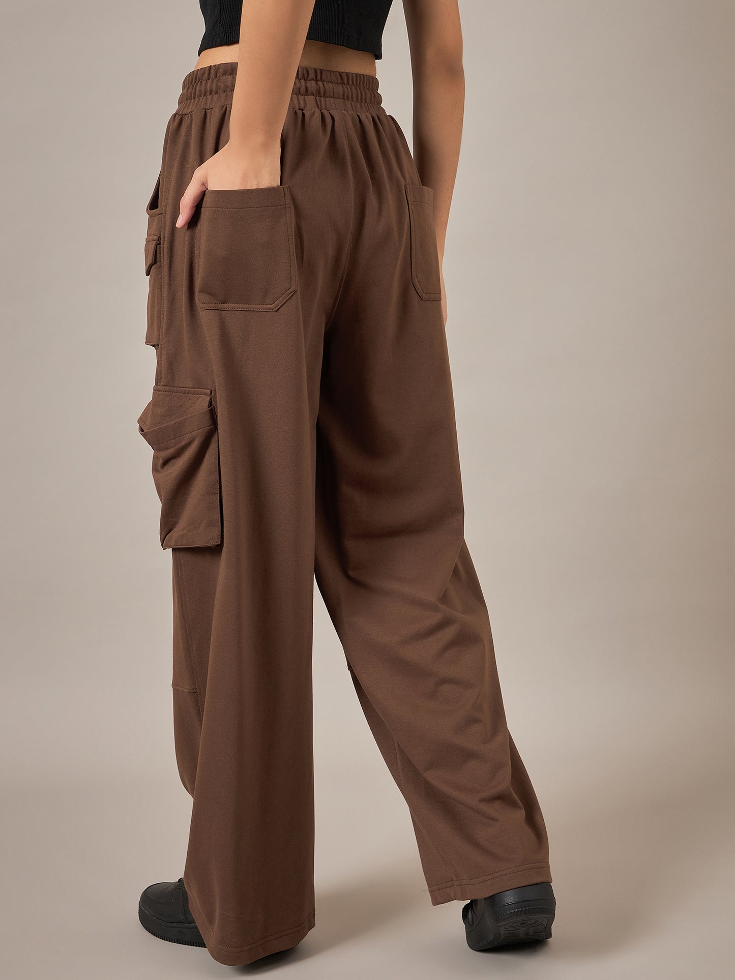 Brown Baggy Fit Pant - Reprise