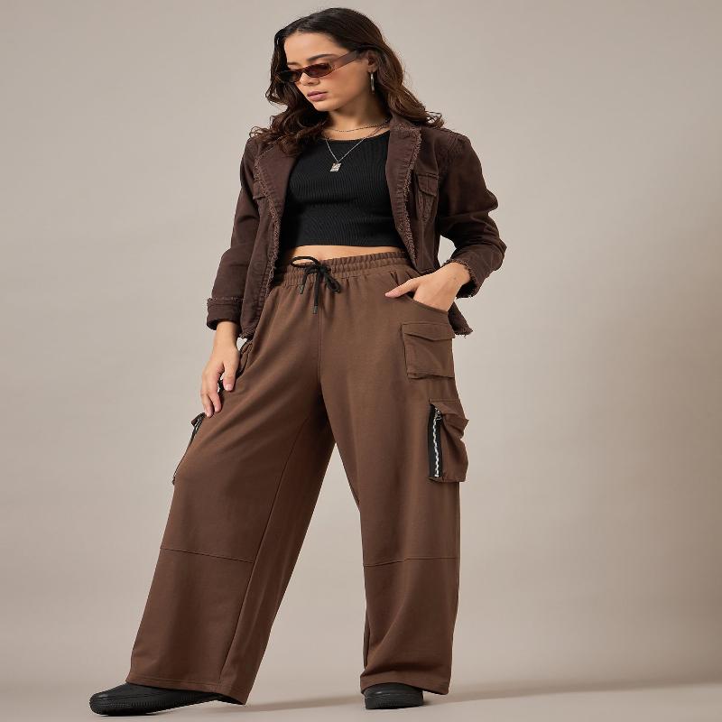 Brown Baggy Fit Pant - Reprise