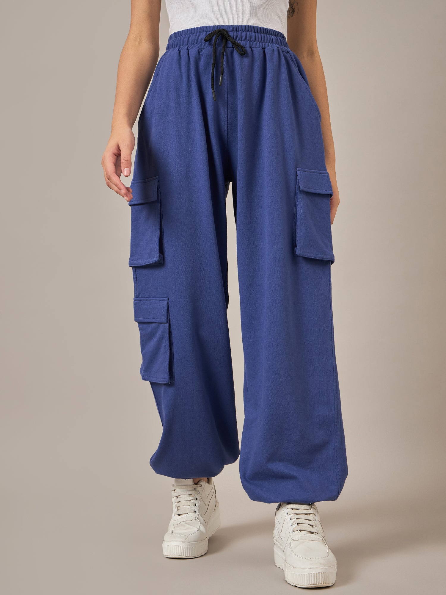 Blue Baggy Fit Pant - Reprise