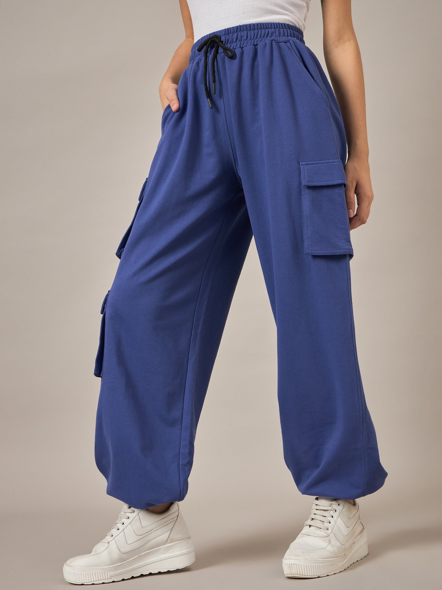 Blue Baggy Fit Pant - Reprise