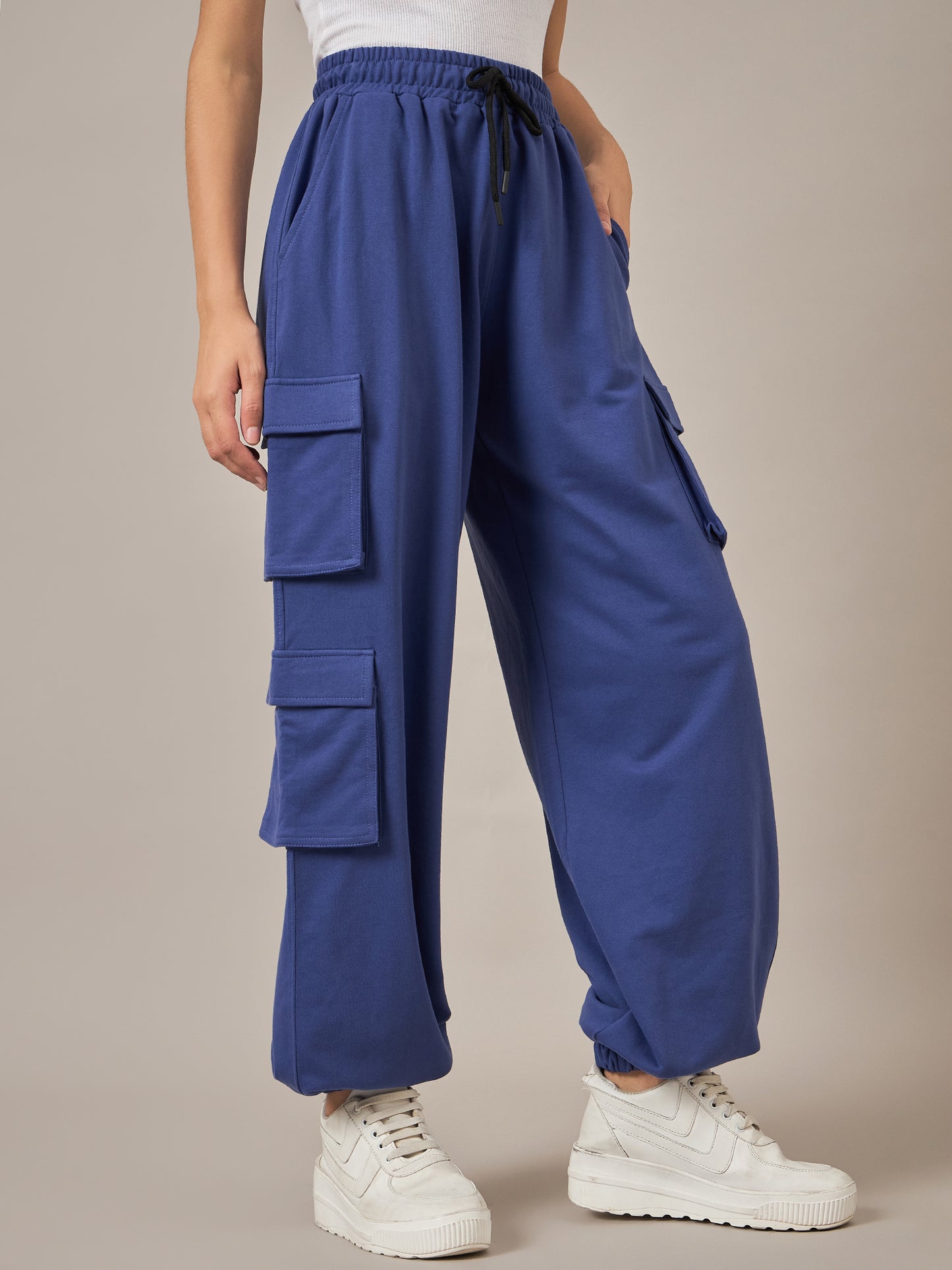 Blue Baggy Fit Pant - Reprise