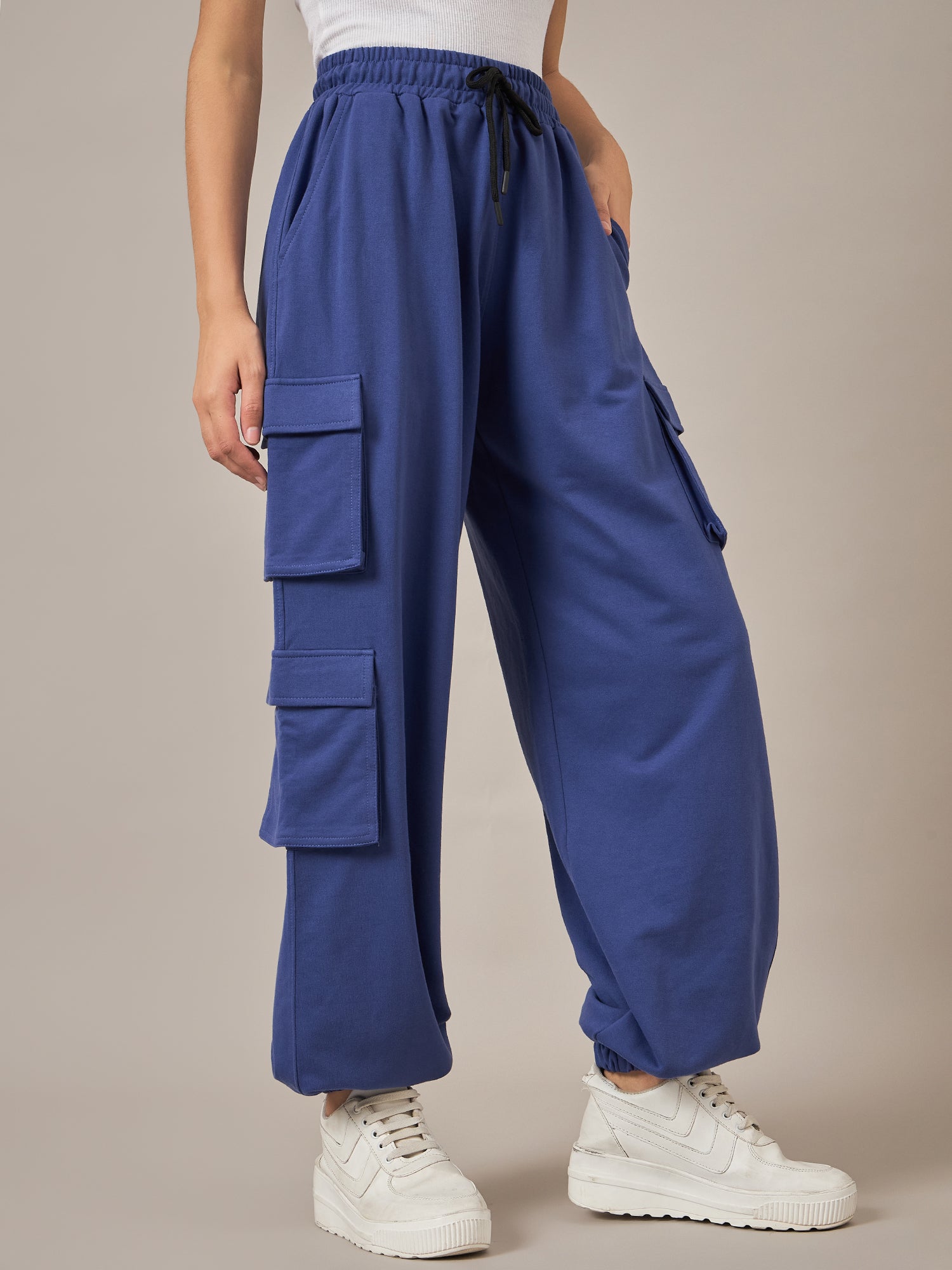 Blue Baggy Fit Pant - Reprise