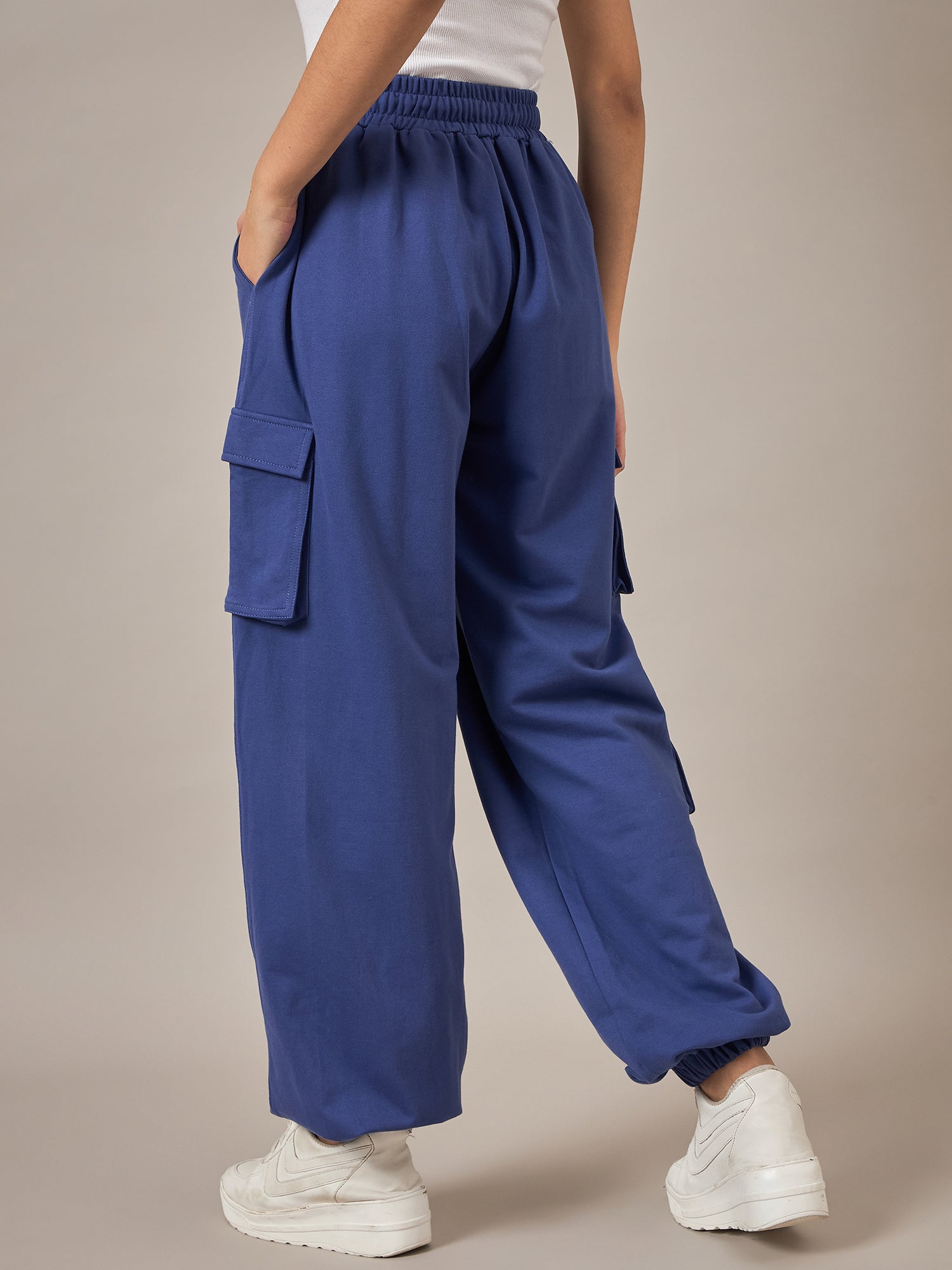 Blue Baggy Fit Pant - Reprise