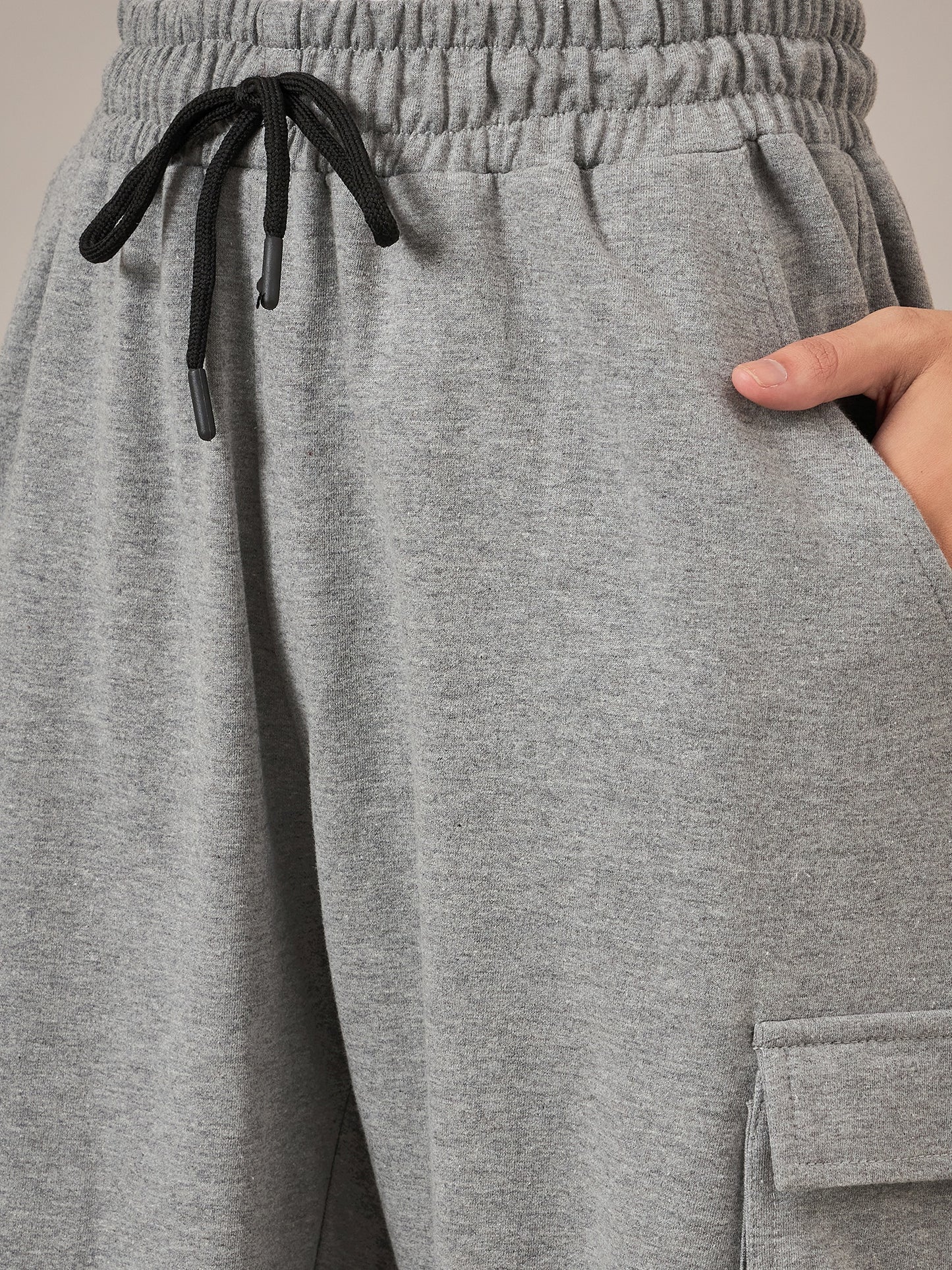 Grey Melange Baggy Fit Pant - Reprise