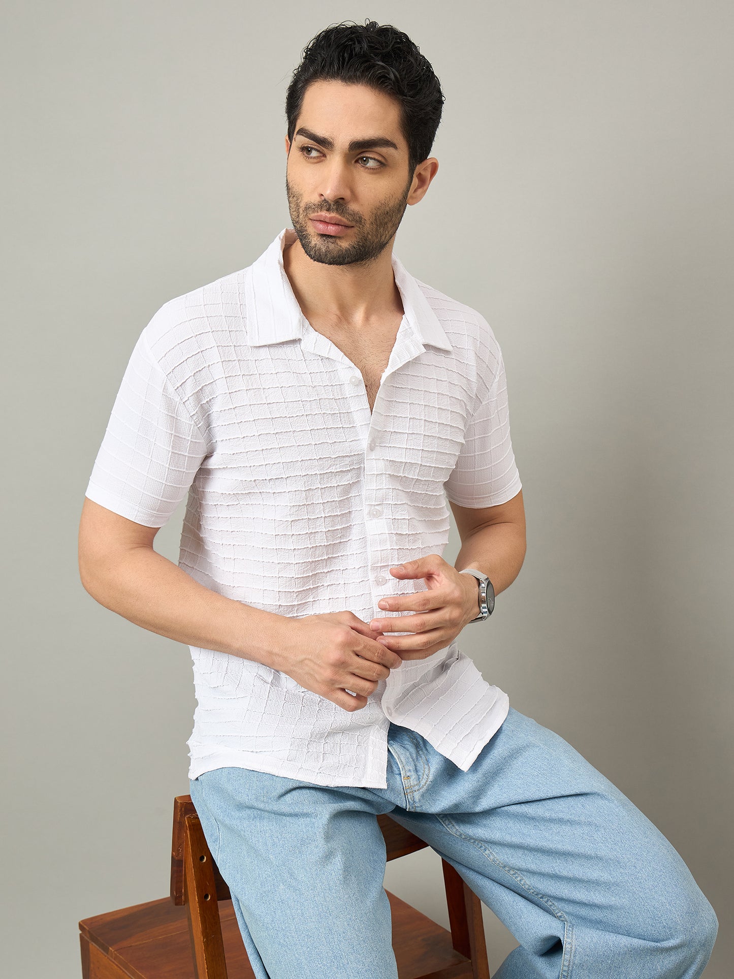 Men Shirt White