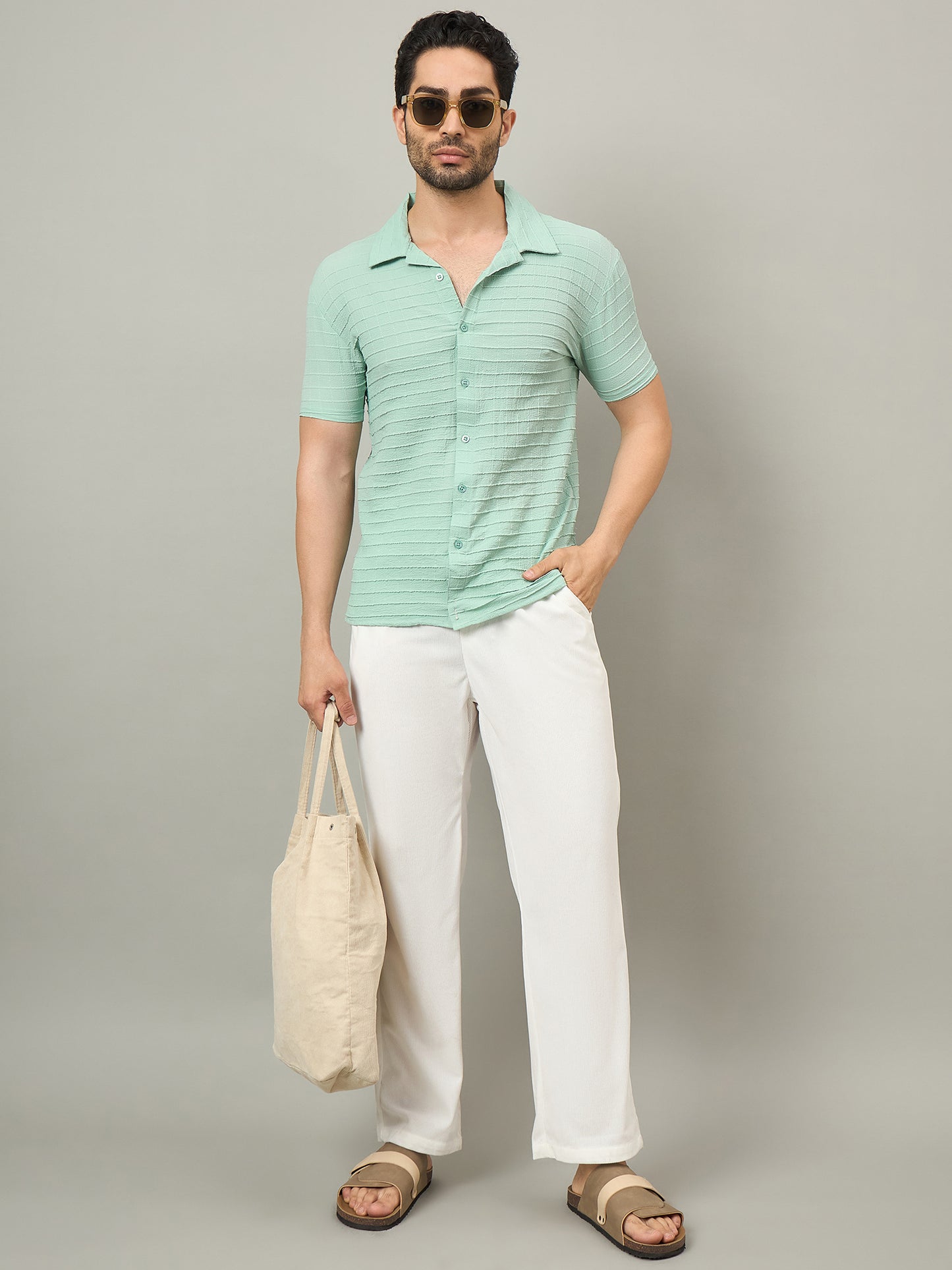 Men Shirt Sage