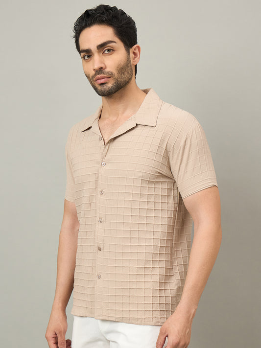 Men Shirt Beige