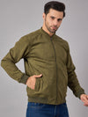 Mens Suede Jacket Olive - Reprise