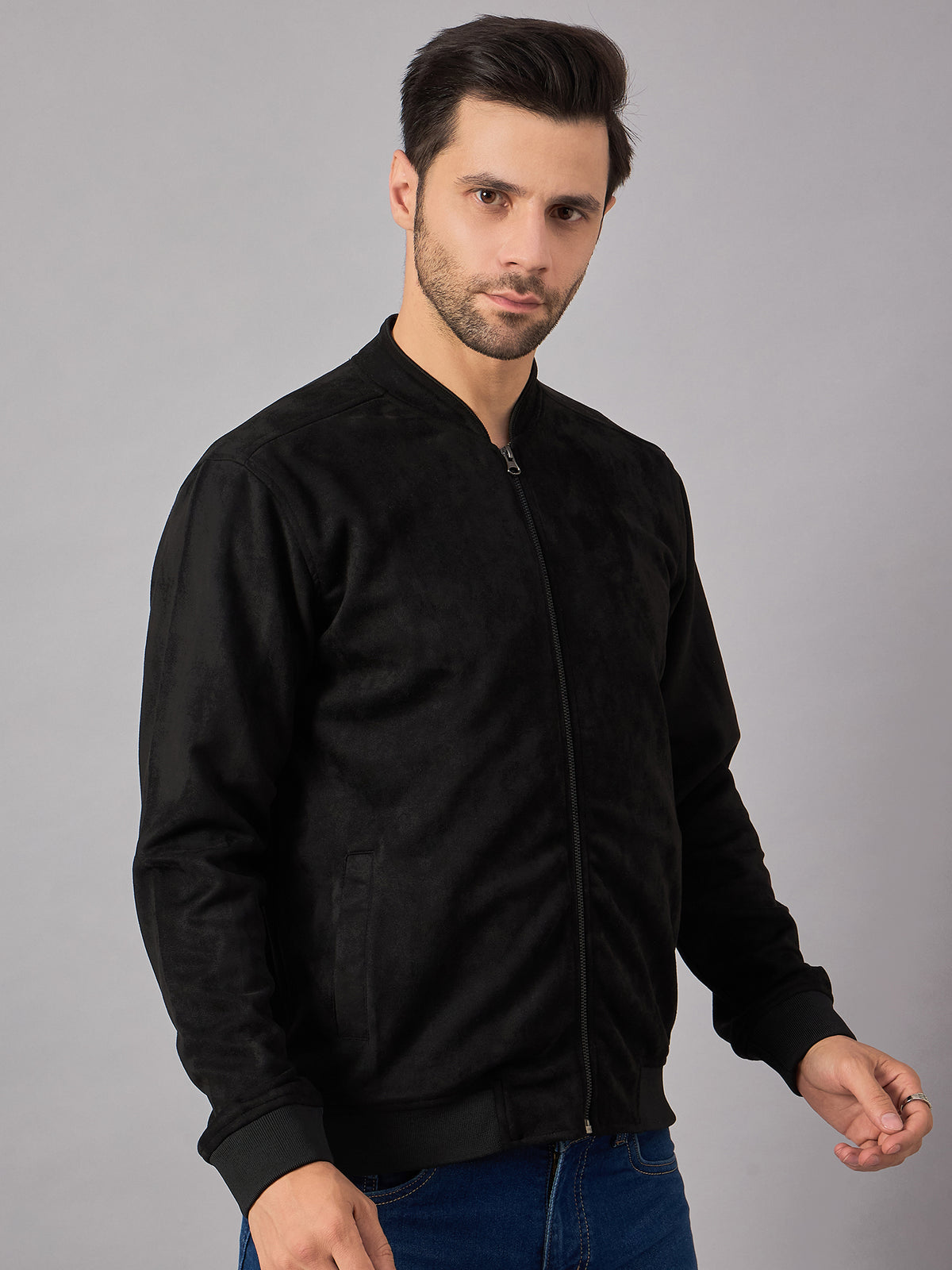 Mens Suede Jacket Black - Reprise
