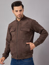 Mens Suede Jacket Brown - Reprise