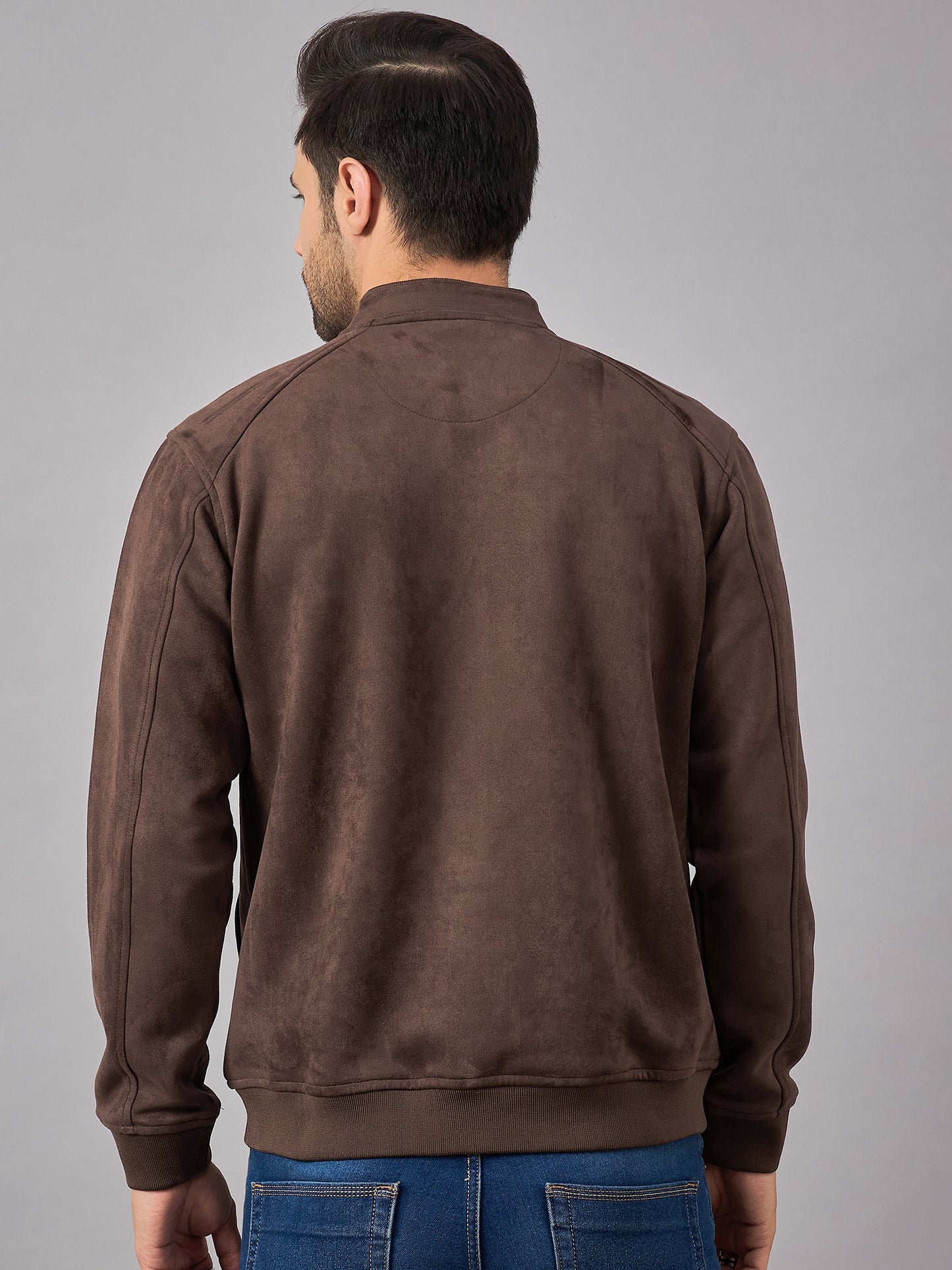 Mens Suede Jacket Brown - Reprise