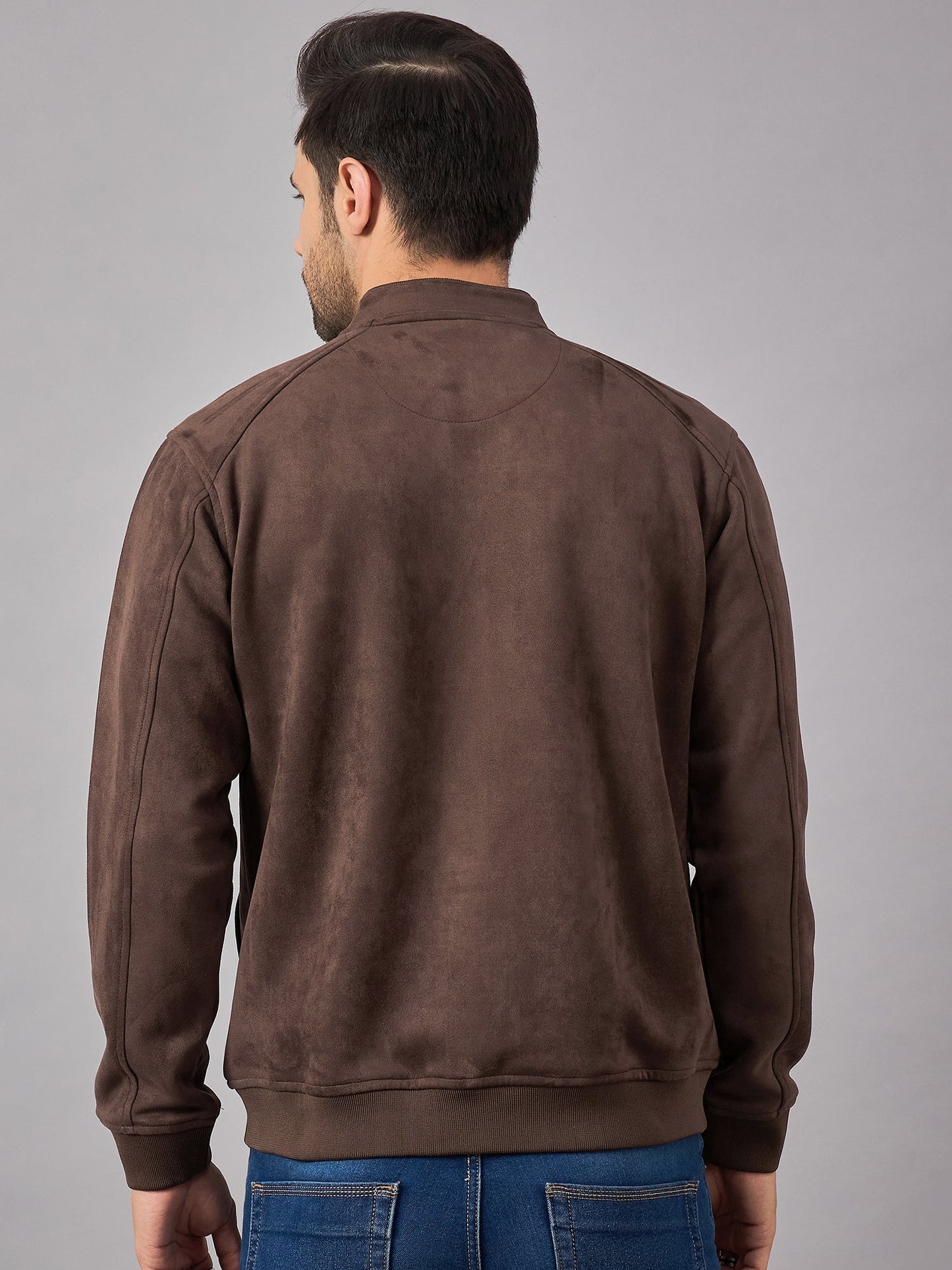Mens Suede Jacket Brown - Reprise