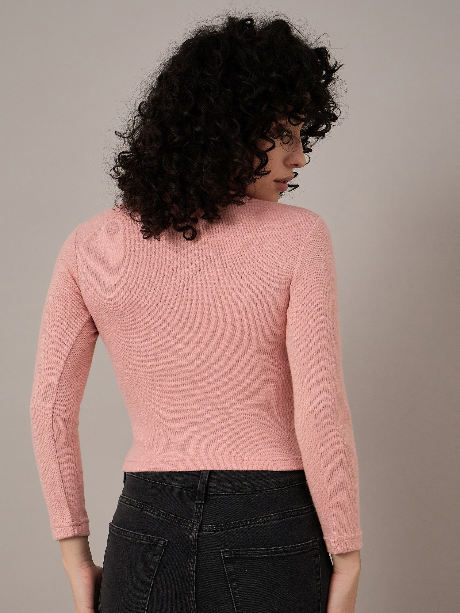 Women Pink Henley - Reprise