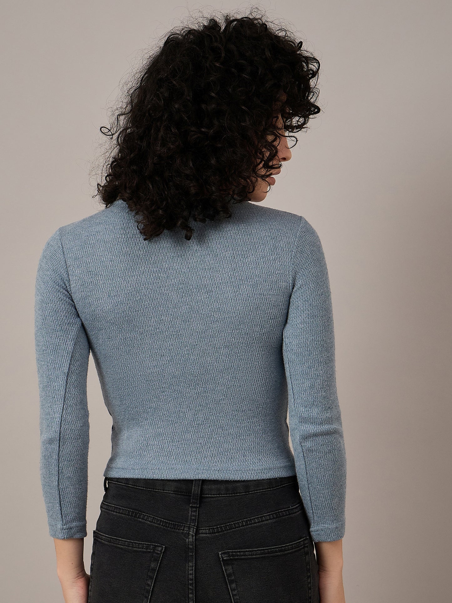 Women Blue Henley - Reprise