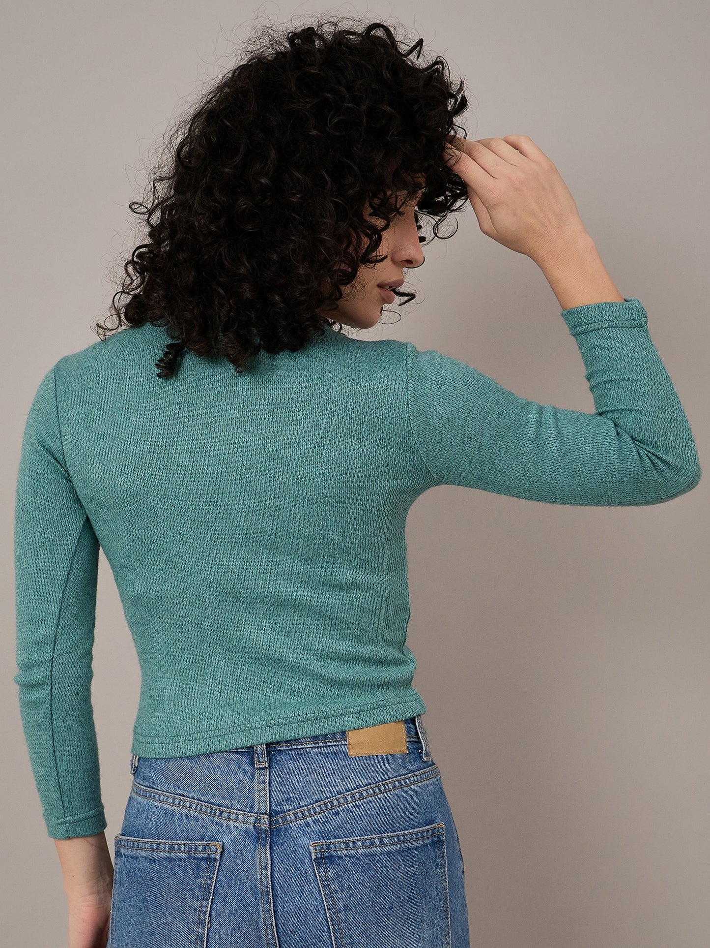 Women Green Henley - Reprise