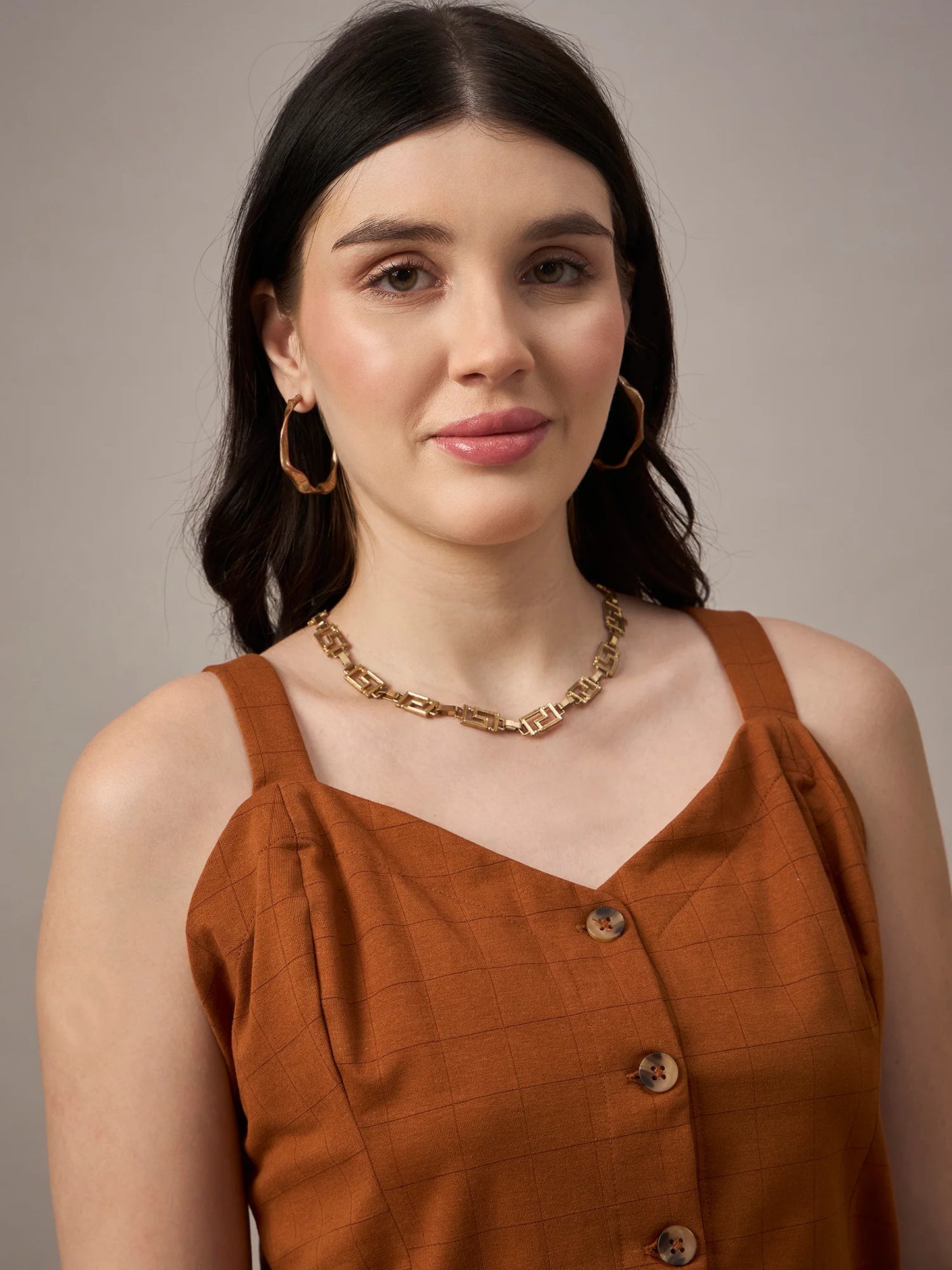 Women Co-ord Set Brown