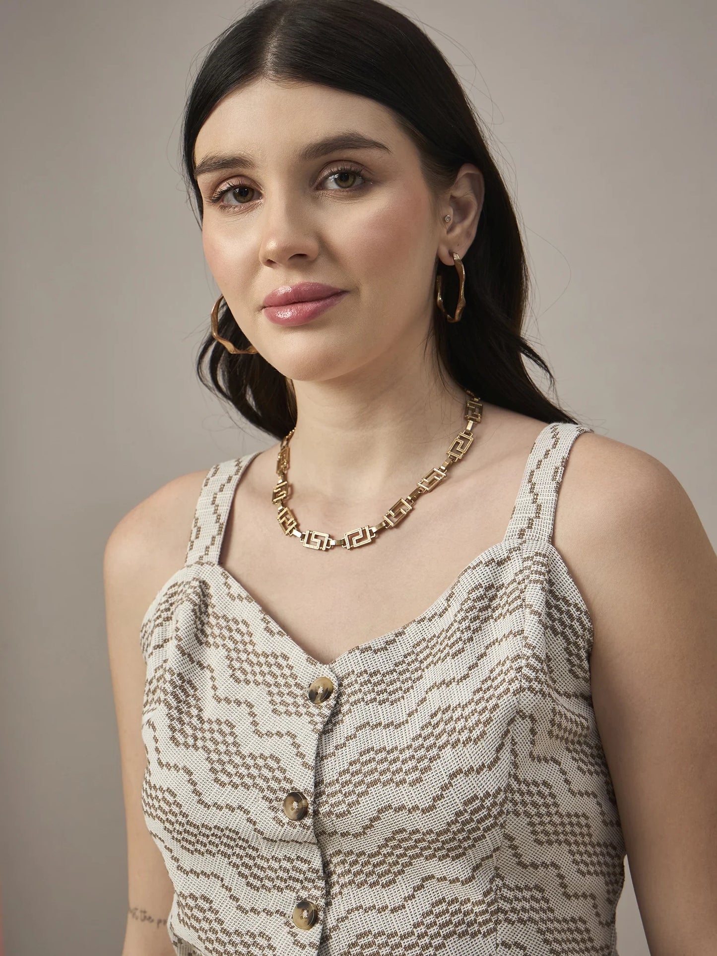 Women Co-ord Set Tan