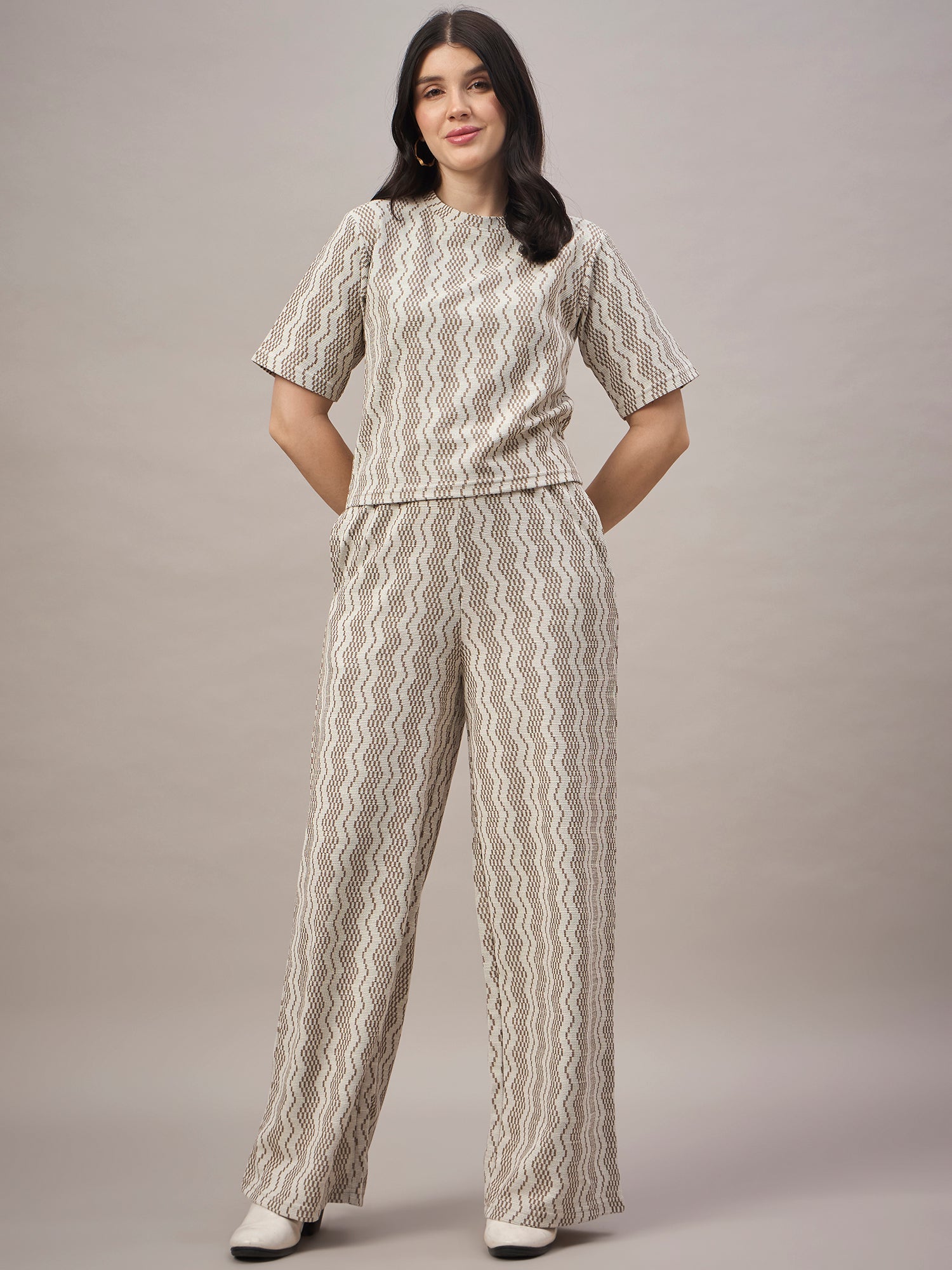 Women Co-ord set Tan