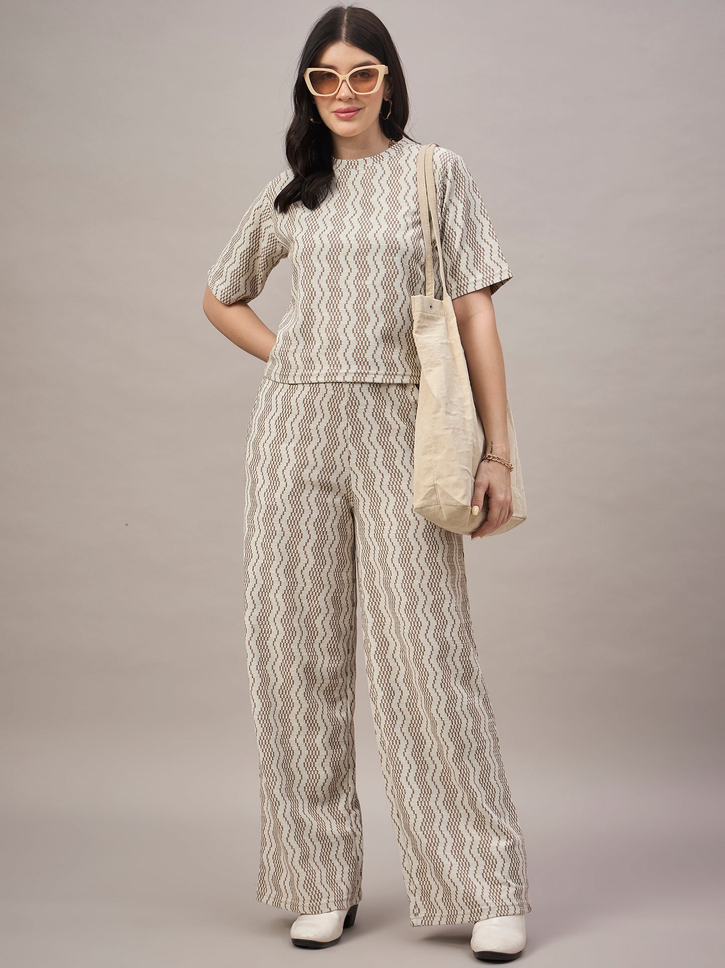 Women Co-ord set Tan
