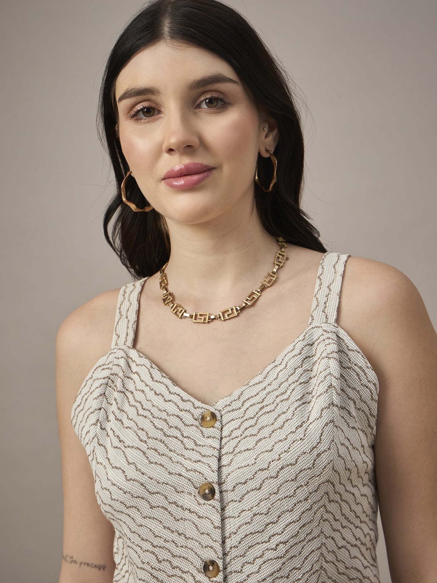Women Co-ord set Beige