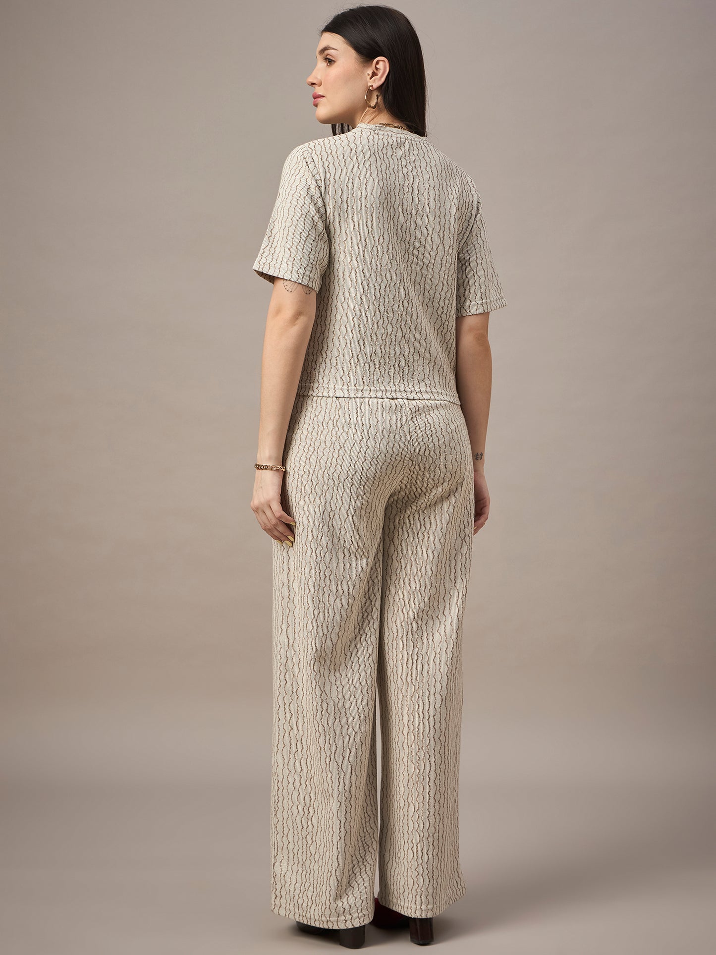 Women Co-ord set Beige
