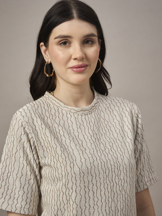 Women Co-ord Set Beige