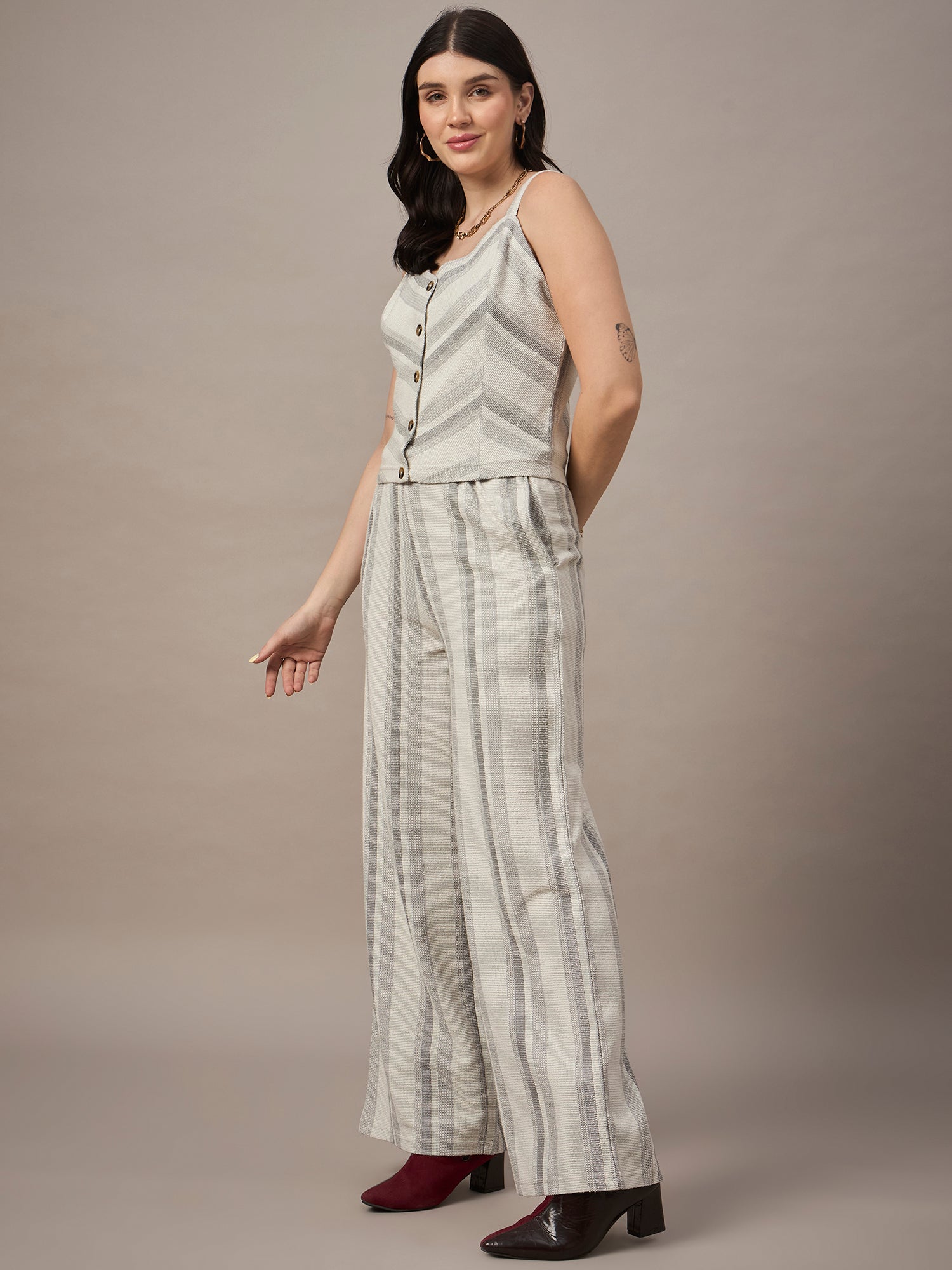 Women Co-ord set Light grey