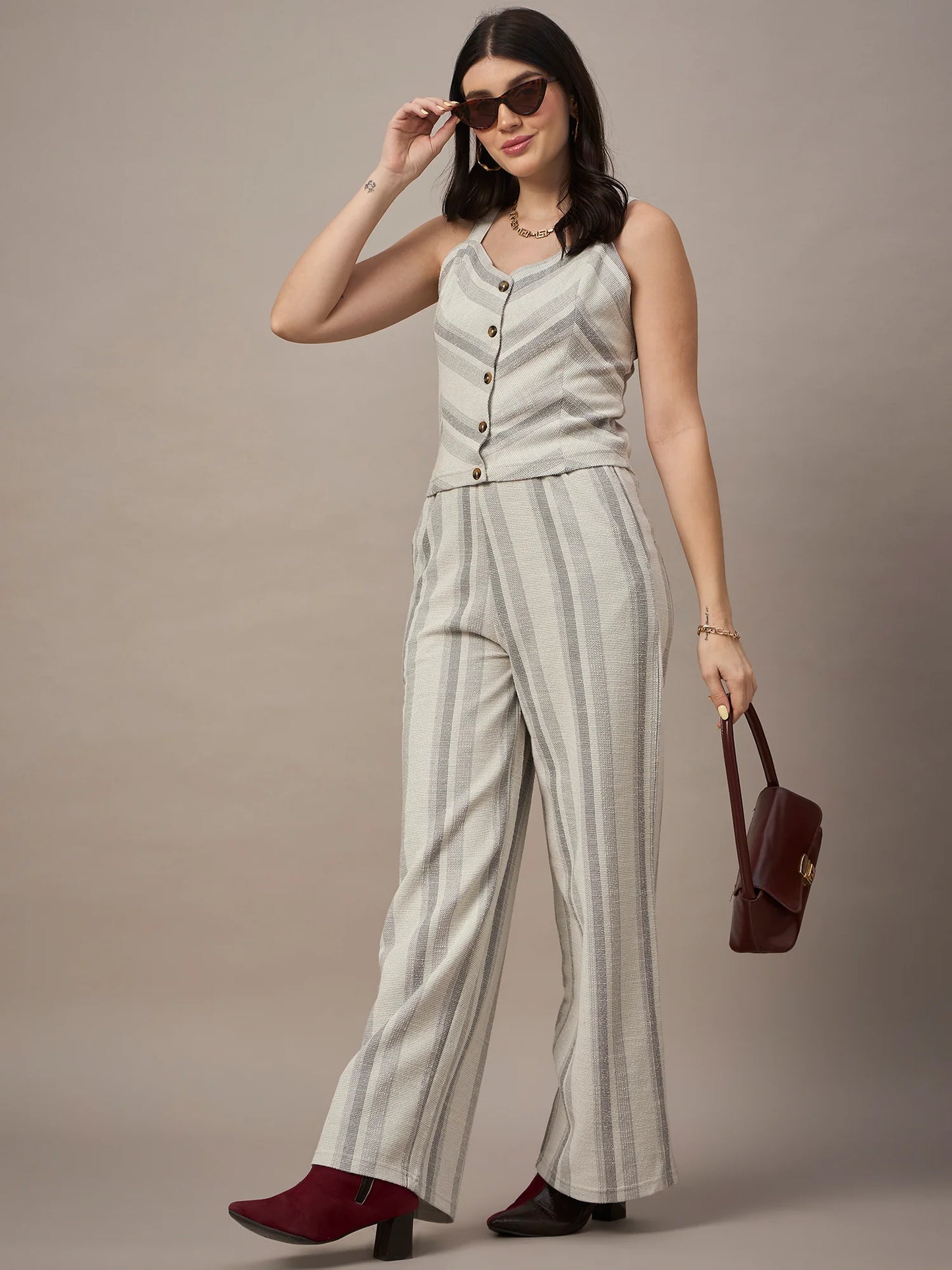 Women Co-ord Set Light grey