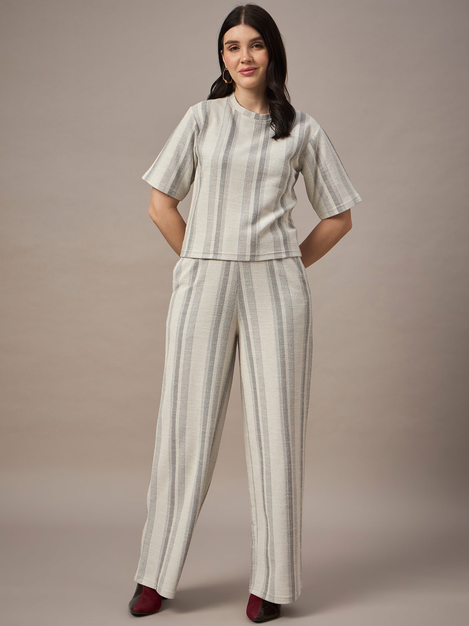 Women Co-ord set Light Grey