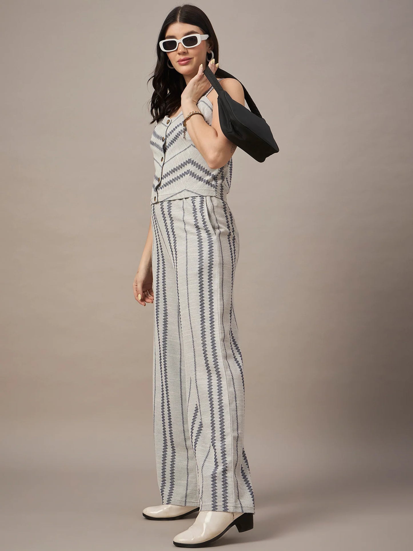 Women Co-ord Set Grey