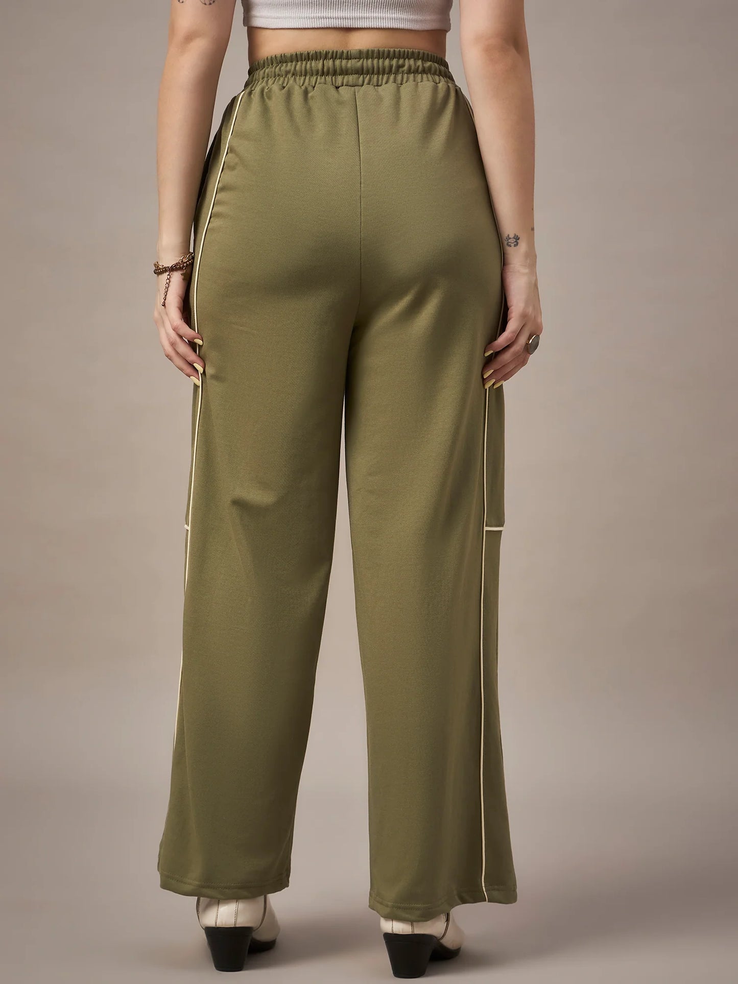 Women Green Trackpants
