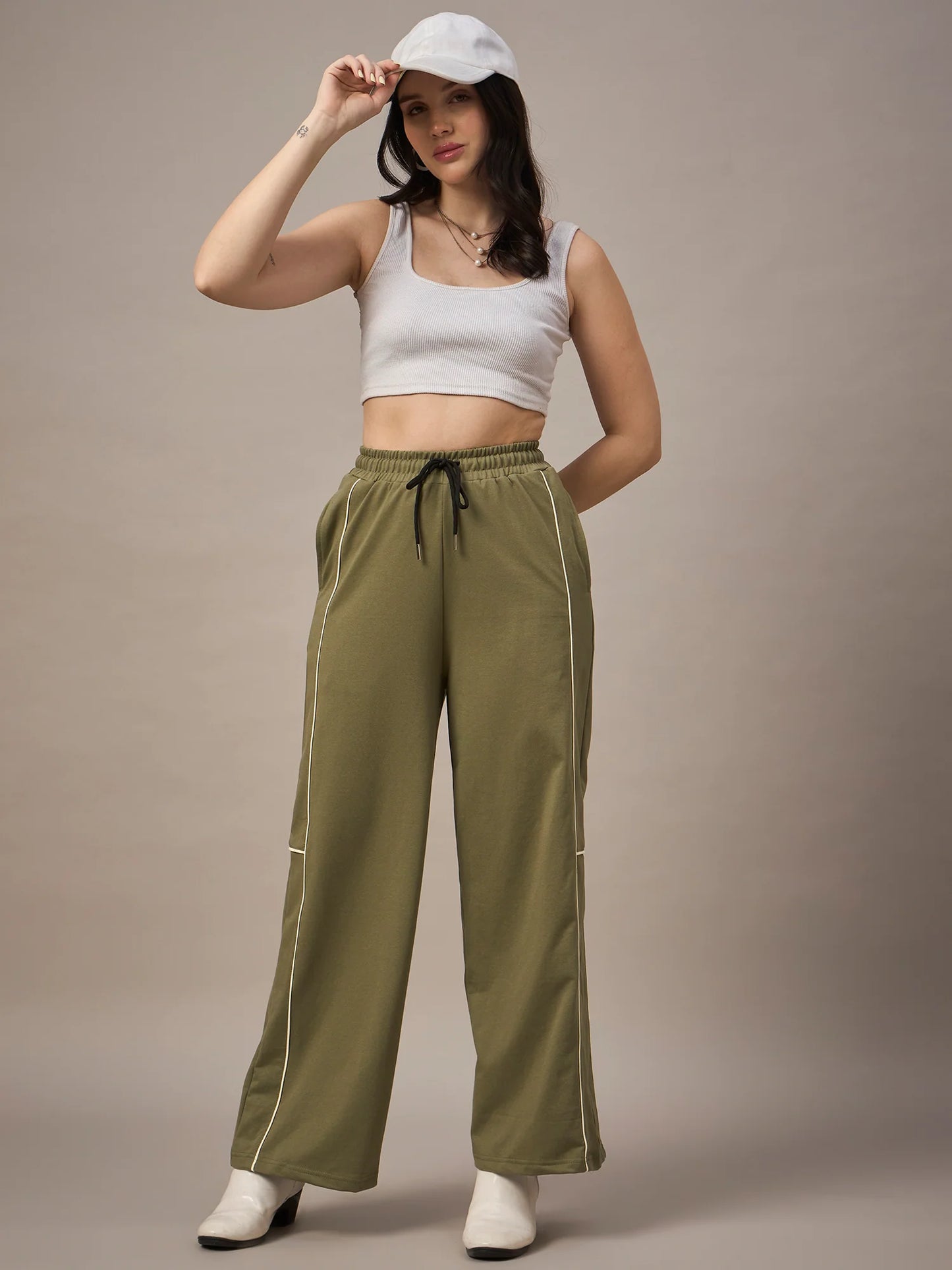 Women Green Trackpants