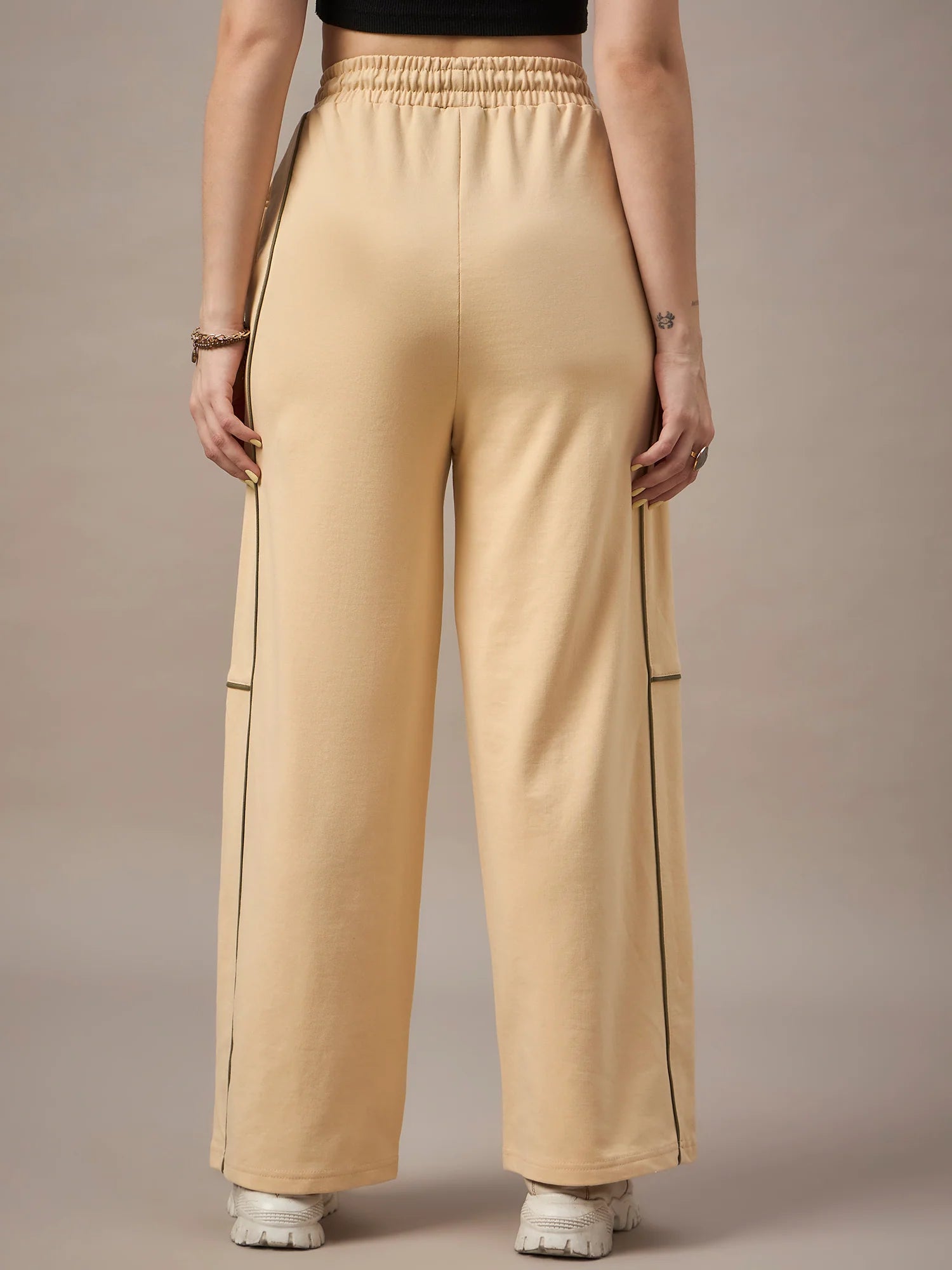 Women Light Beige Trackpants