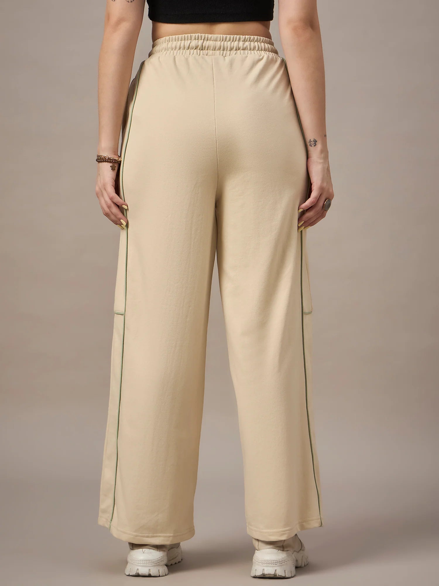 Women Dark Beige Trackpants