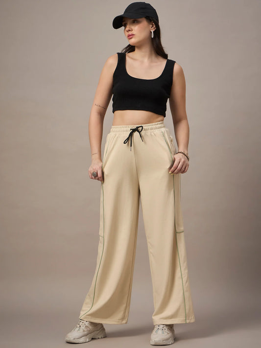 Women Dark Beige Trackpants