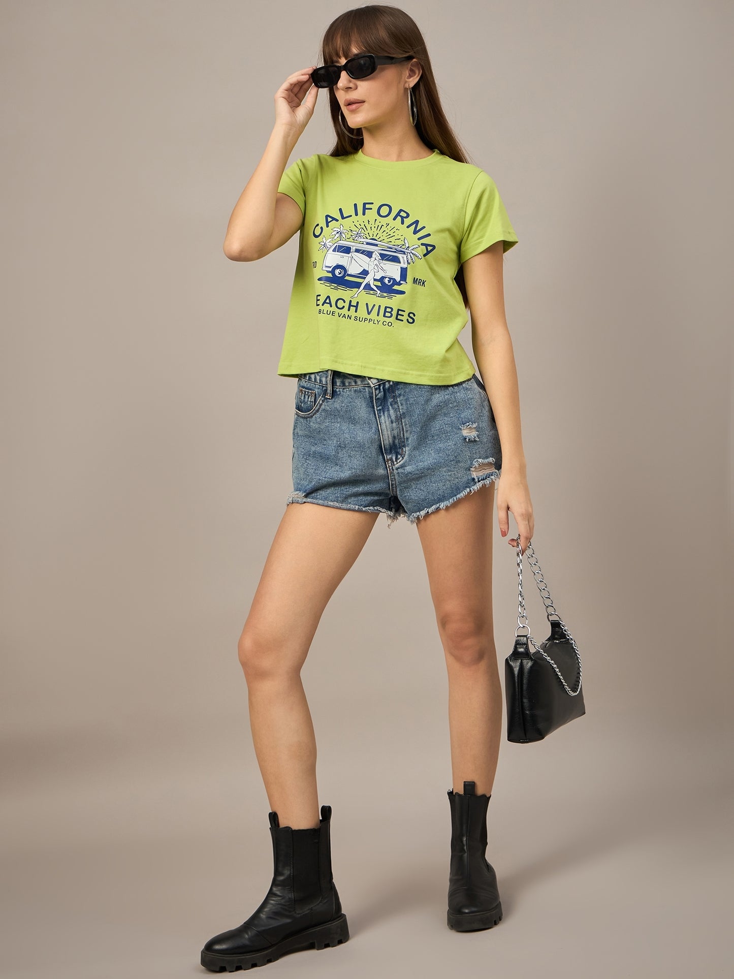 WOMEN PRINTED REGULAR FIT TSHIRT - Reprise