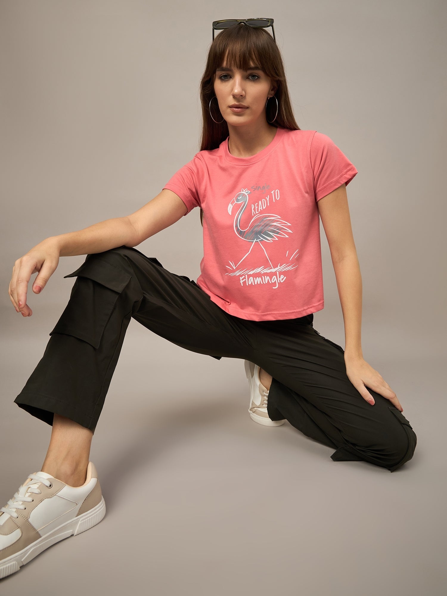 WOMEN PRINTED REGULAR FIT TSHIRT - Reprise