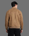 Mens Suede Jacket Tan