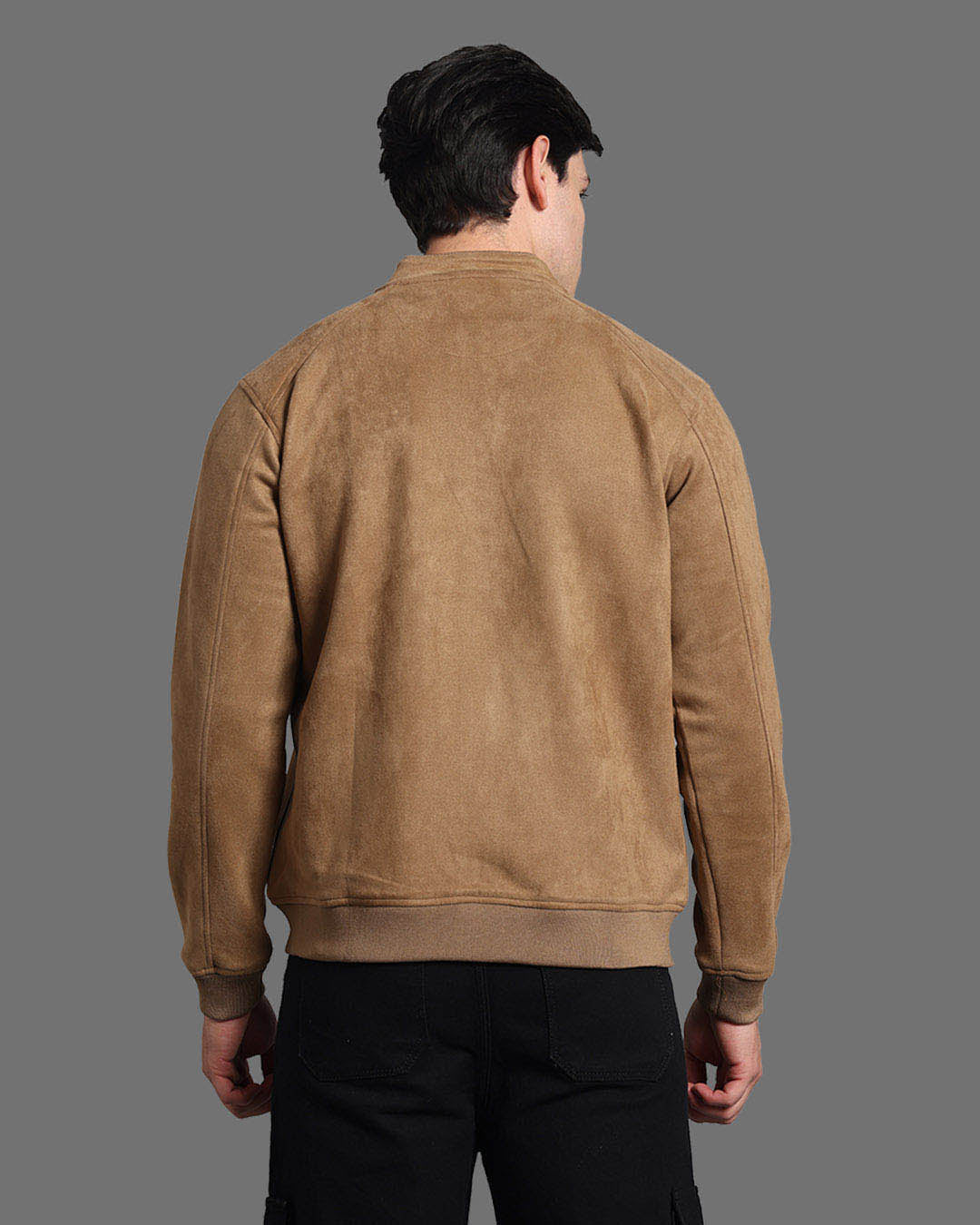 Mens Suede Jacket Tan