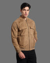 Mens Suede Jacket Tan