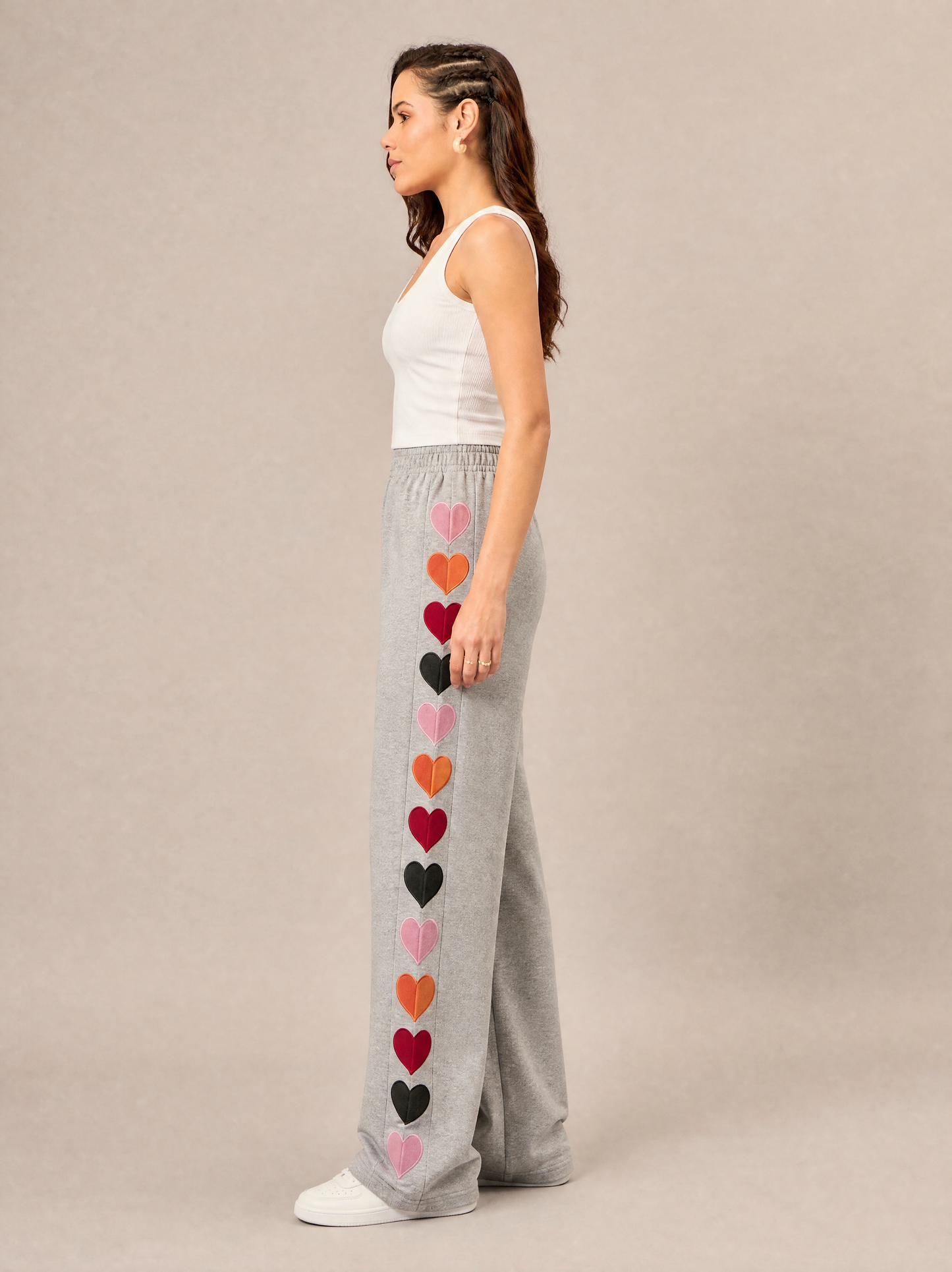 Women Regular Fit Trackpant Grey