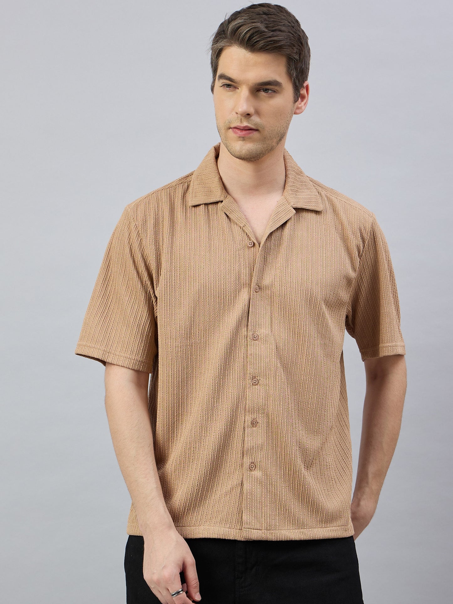 Men Casual Shirt Beige - Reprise