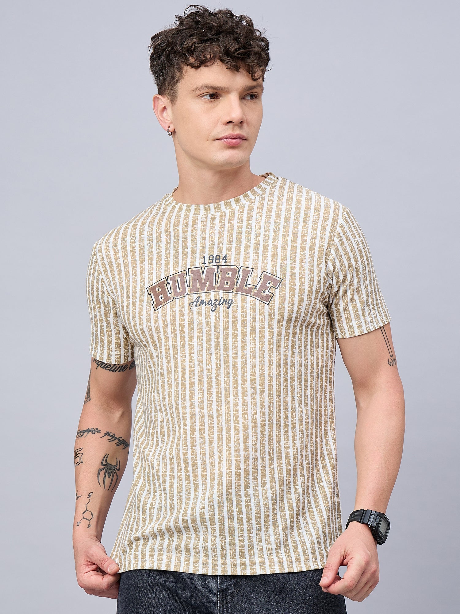 Mens T-shirt Beige
