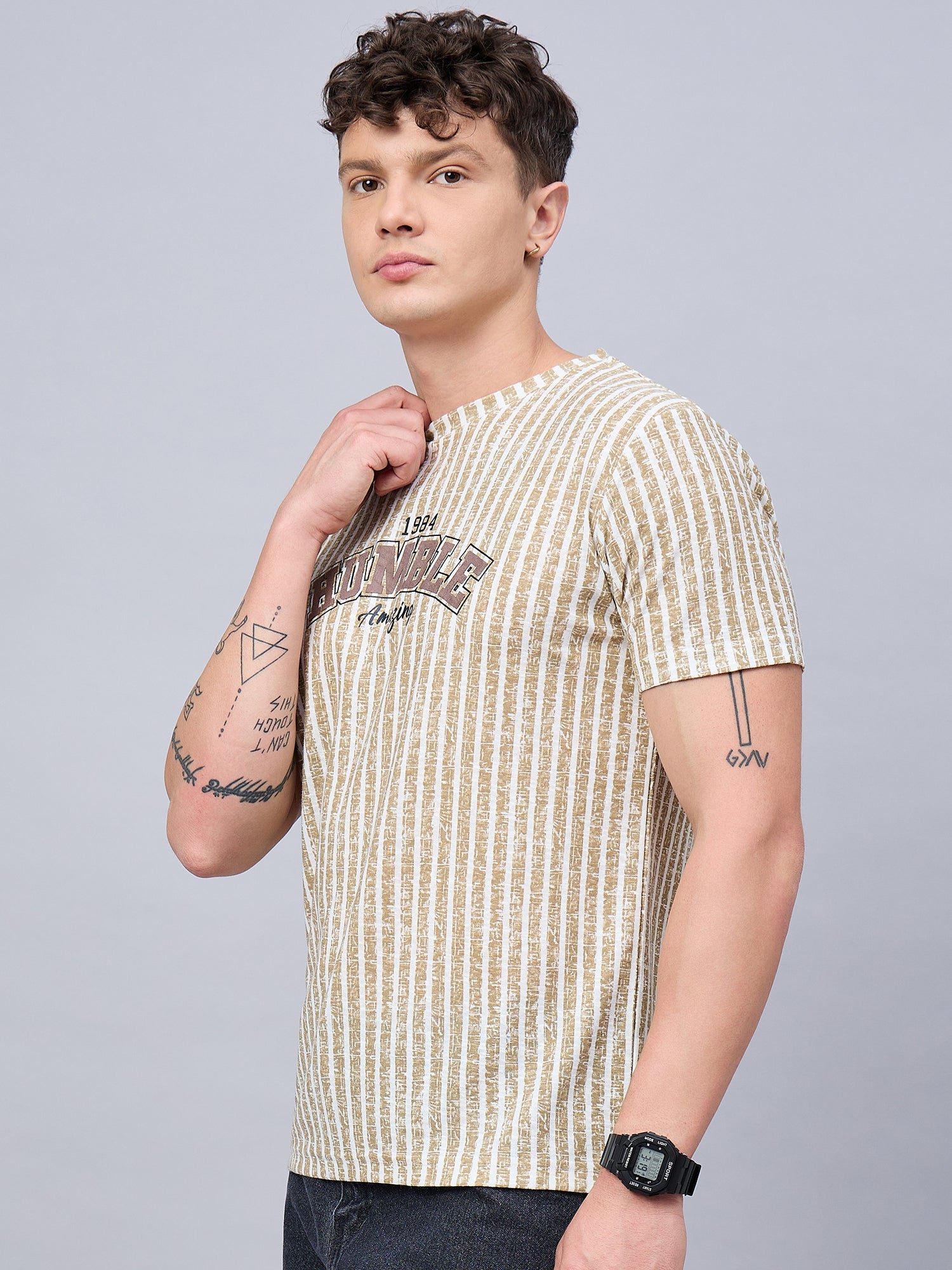 Mens T-shirt Beige