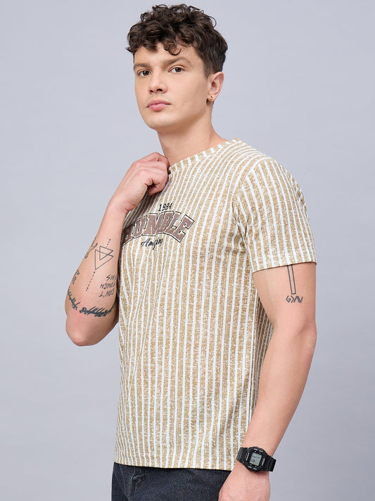 Mens T-shirt Beige