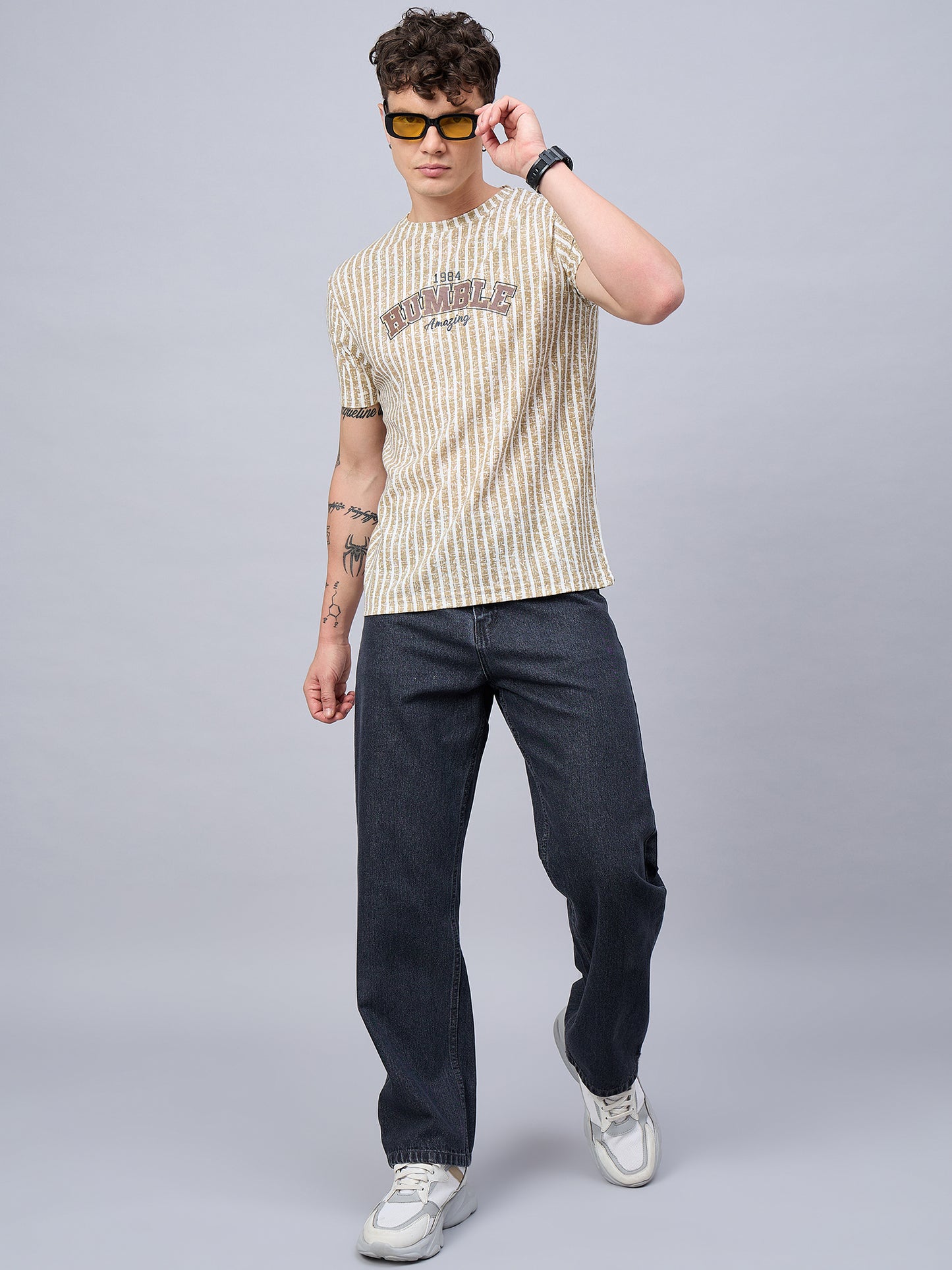 Mens T-shirt Beige